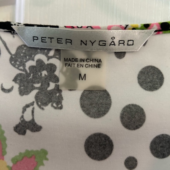 Sleeveless top - black,white,pink,green and yellow mix - Picture 2 of 2